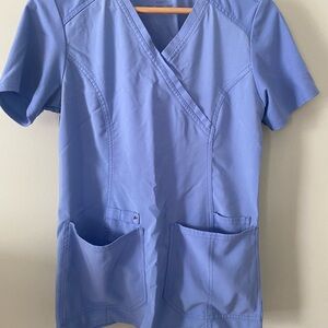 Cherokee iFlex Light Blue Scrub Top